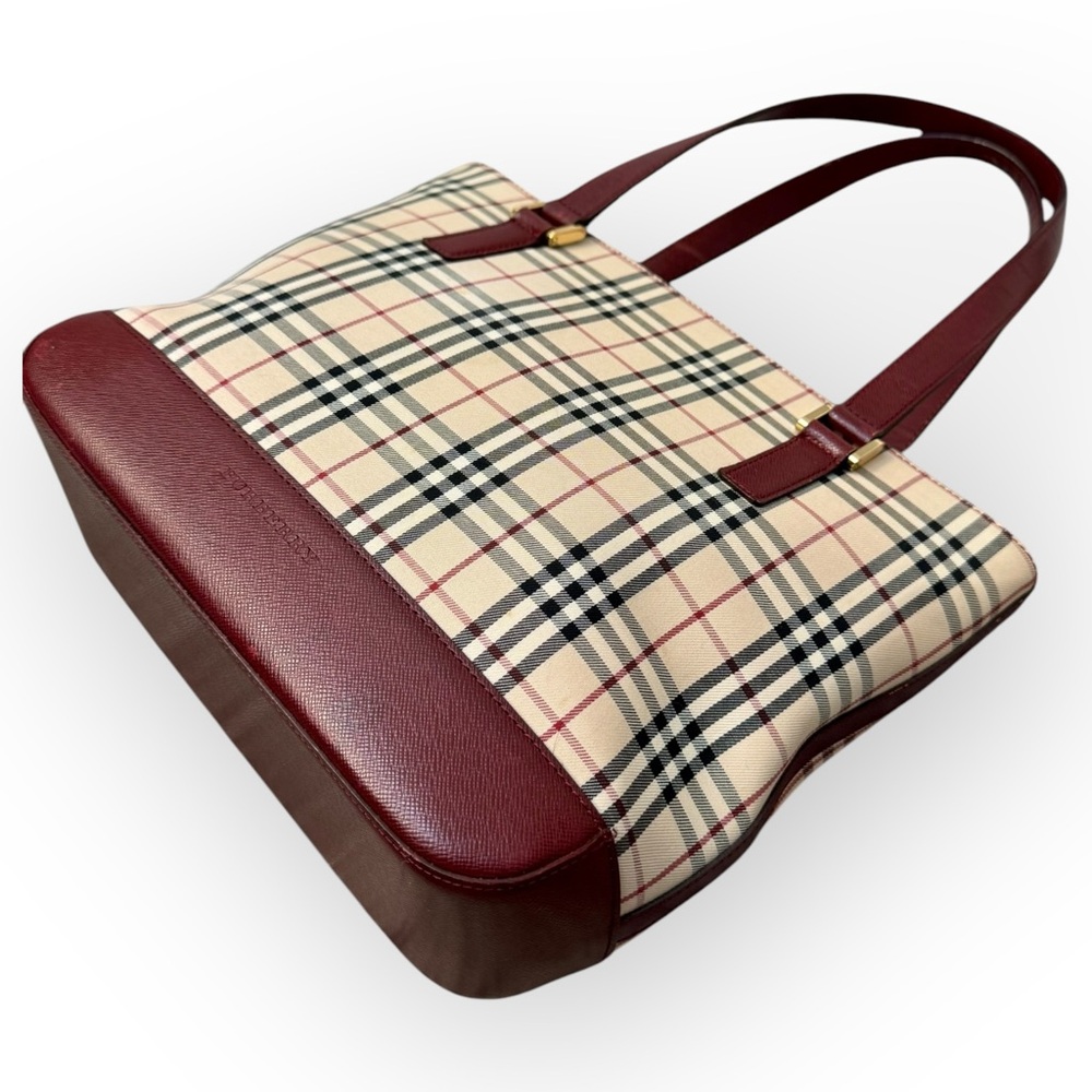 BURBERRY Nova Check Tote Handbag - Picture 7 of 16